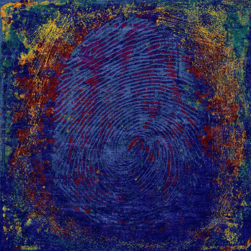 Alarwool - custom woven carpets - fingerprint 1 lorenzo quinn alarwool