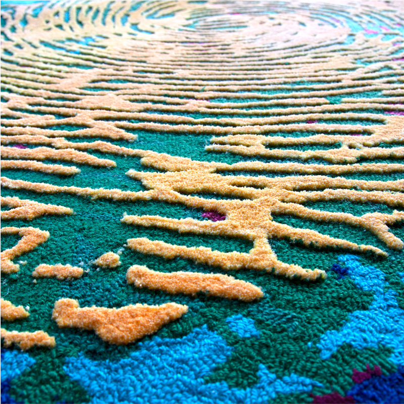 Alarwool - custom woven carpets - lorenzo quinn fingerprints details 01