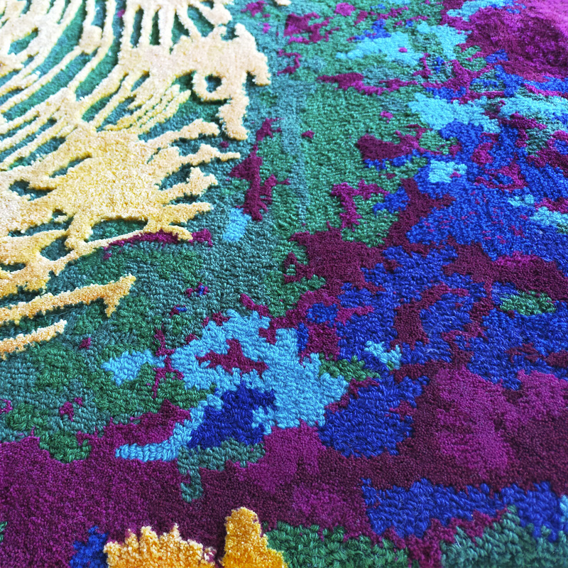 Alarwool - custom woven carpets - lorenzo quinn fingerprints details 02