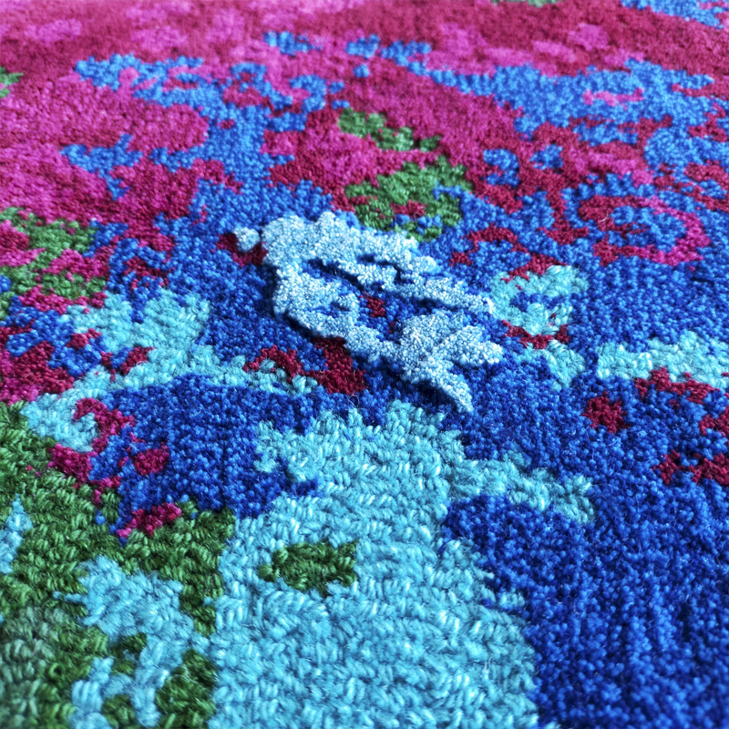 Alarwool - custom woven carpets - lorenzo quinn fingerprints details 03