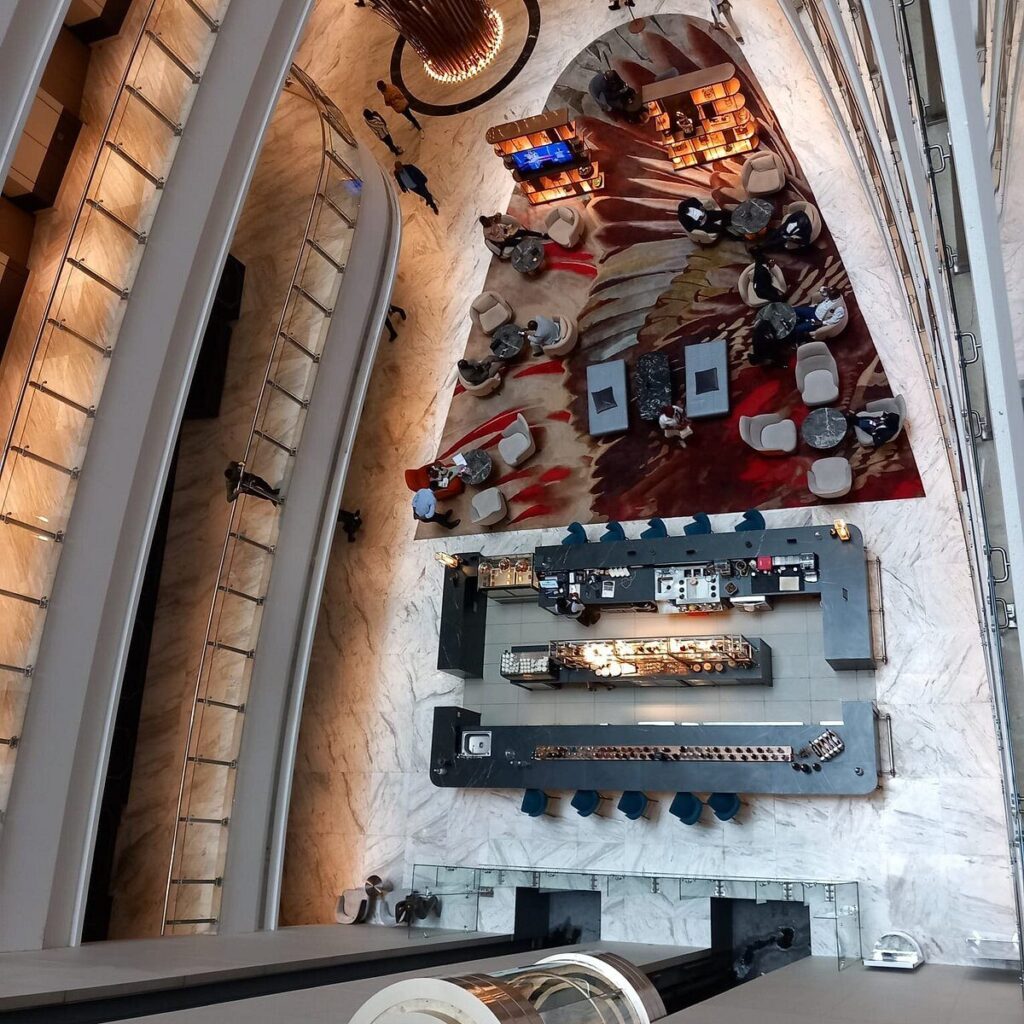 Alarwool - custom woven carpets - hilton kinshasa LOBBY3