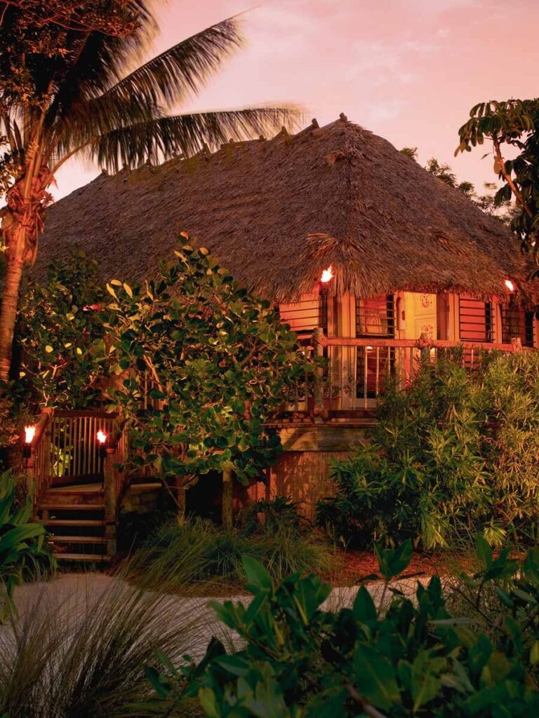 Alarwool - custom woven carpets - little palm island evening bungalow vert